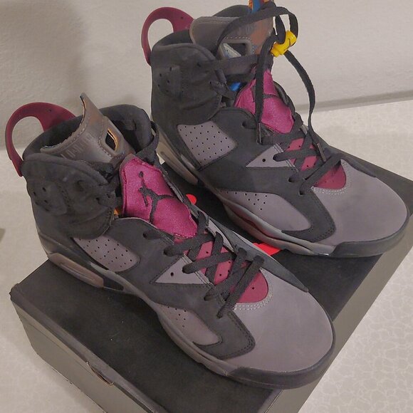 Size 12 - Jordan 6 Bordeaux With RARE Vintage Hat, A Must Have - Picture 4 of 12